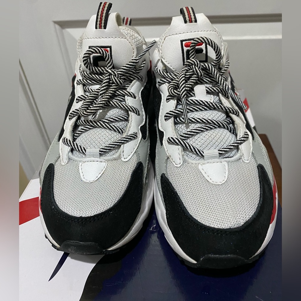 Fila Ray Tracer white-black-high rise sneakers